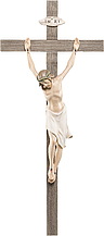 Passions Christus 2022 auf Balken Altholz look