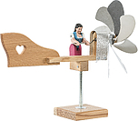 Windrad mini mit Frau